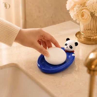 Panda Soap Dish with Drainage Base