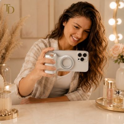 Magnetic Phone Camera Grip with Wireless Remote