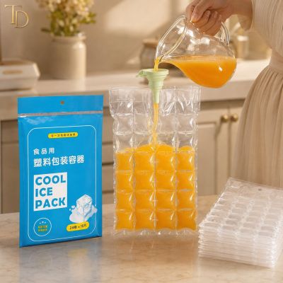 Disposable Ice Cube Bags &ndash; 10 Bags &times; 24 Cubes