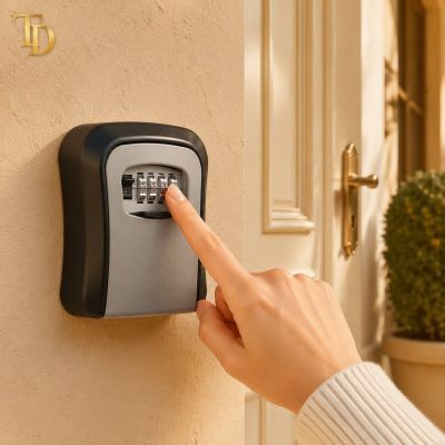 Wall-Mounted 4-Digit Combination Key Lock Box