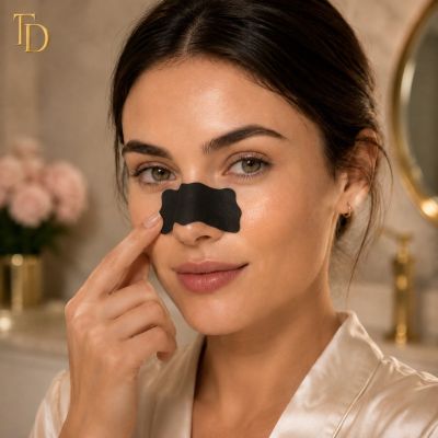 Charcoal Nose Strips for Blackhead Removal & Pore Cleansing &ndash; 12 Pieces