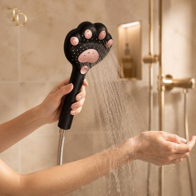 Cat Paw Handheld Shower Head with Control Button