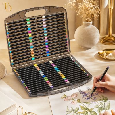 60-Color Marker Set with Carrying Case