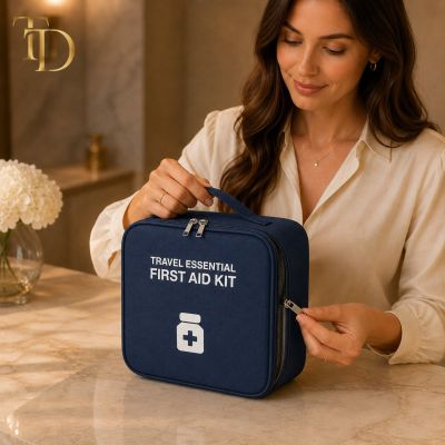 Travel First Aid Organizer Bag &ndash; Blue