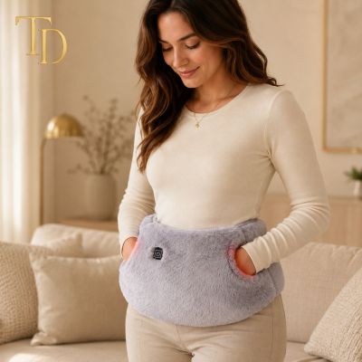 2-in-1 Electric Hand and Waist Warmer &ndash; Grey