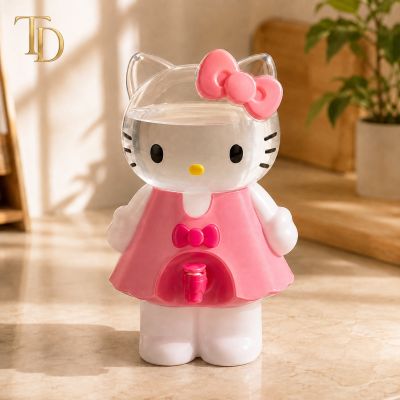 Kids Cartoon Cat Water Dispenser &ndash; Pink & White