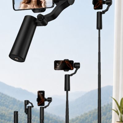 Dual-Axis Smartphone Gimbal Stabilizer &ndash; Black With Ai Tracker