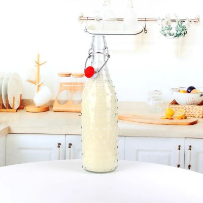 زجاجة زجاج مستوردة غطاء كليبس