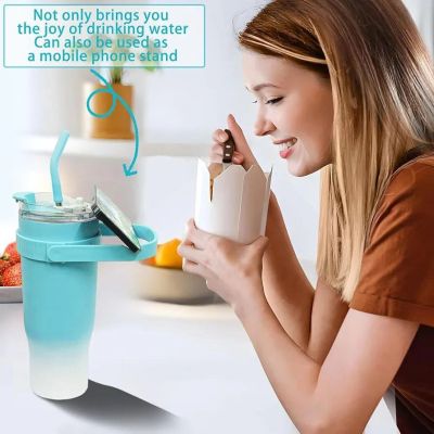 *ترمس حراري مع استاند موبايل  يحافظ على المشروبات السخنة والباردة لفترة طويلة