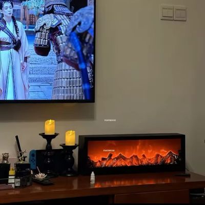 دفايه ديكور حجم كبير، ديكور مجوفة مع تأثيرات نار واقعية مقاس .متر 27ونص *12ونص