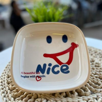 طبق مربع  اشكال بورسلين الشكل حراري بتدخل فرن و ميكرويف	