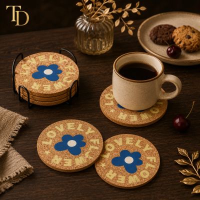 قاعدة فلين للمجات والأكواب &ndash; تصميم دائري