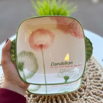  طاجن بورسلين مستطيل  بيدخل غساله الاطباق و الميكروويف و بيتحط علي النار مباشرةً 