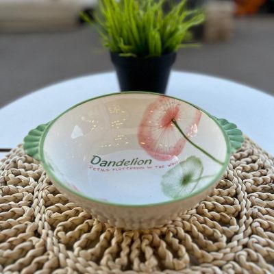 طبق بورسلين مدور غويط  مقاس 23سم بيدخل غساله الاطباق و الميكروويف وبيتحط علي النار مباشرةً 