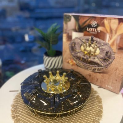 طقم تسالي بورسلين 4 خانه