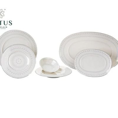 طقم عشاء لوتس 26ق جلاكسى 6035