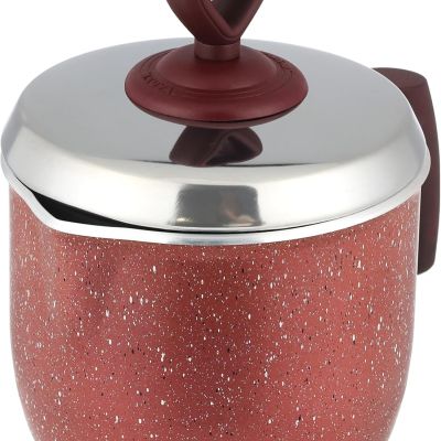 وعاء حليب نوفال لوفلي هارتس بغطاء من الفولاذ المقاوم للصدأ مقاس 14 سم