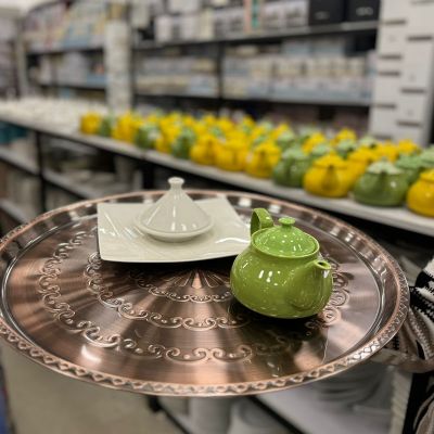 صينيه تقديم نحاس مدوره مناسبه للكبسه والمندي مقاس كبير 