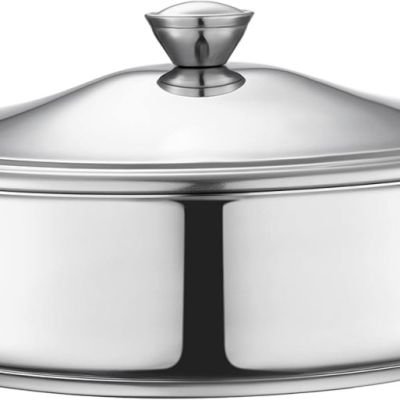 حله زهران كلاسيك بمقابض، مقاس 20 سم، ستانلس ستيل -