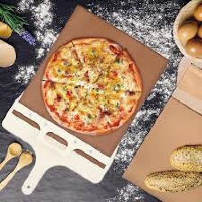 اداة منزلقة لتقديم البيتزا من فوفي 53 × 30 سم جاروف بيتزا منزلق بمقبض مع طلاء غير لاصق أداة خشبية للبيتزا لنقل بشكل مثالي Dollars for import كود B0D597V5XJ