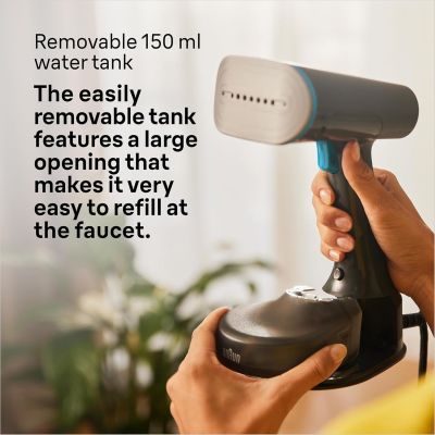 مكواة بخار للملابس بتقنية فري جلايد ثلاثية الابعاد من كويك ستايل 5، مكواة بخار محمولة باليد مع تسخين