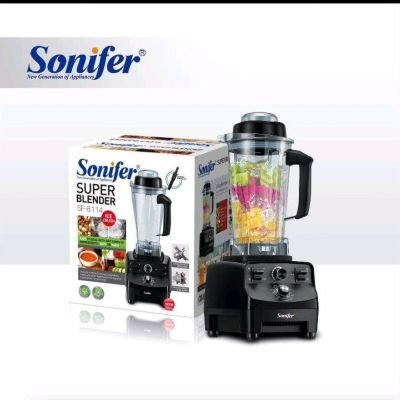 خلاط 1×4 متعدد الاستخدامات من ماركه Sonifer موديل( SF-5525) وعاء الخلاط من الزجاج سعه1.25لتر عصاره لعصر الفواكه والخضروات، كبه لفرم اللحوم أو الخضروات، مطحنه للتوابل أو القهوه بسرعتين، قوه 1200وات 🤍