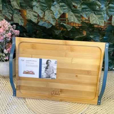 صينية تقديم O'lala خشب بمقبض معدن!