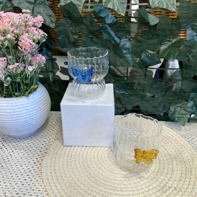 مج الفراشة الزجاج بيركس