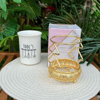 منظم معالق بورسلين بستاند جولد