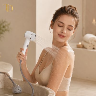 Rechargeable Portable Electric Shower with Silicone Hose & Filter