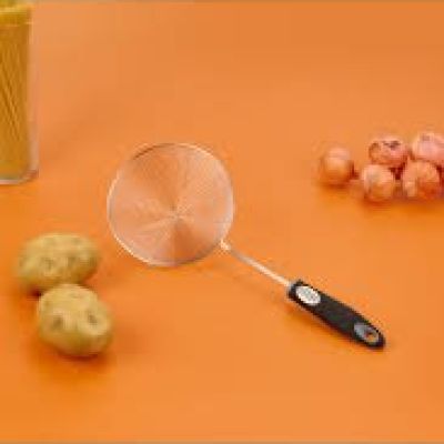 سكيمر سبايدر - مقلاة بمقبض طويل من الفولاذ المقاوم للصدأ - مغرفة مطبخ سلكيةDollars for import كود B095KT55GK