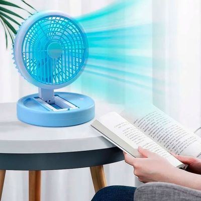  مروحه مكتب بـ استاند+كشاف 3اضاءات، المروحه 3سرعات، وصله USB، عمليه ومناسبه جدًا للمكاتب 