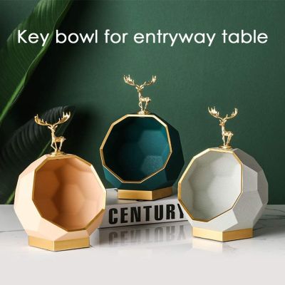 طبق مفاتيح، وعاء مفاتيح لطاولة المدخل، ديكور طاولة القهوة، وعاء عملي وقابل للتجميع، صينية تخزين متعددة الوظائف للمجوهرات والمفاتيح ومستحضرات التجميل والنظارات ومحفظة سماعات الرأس (اللون: أبيض) DOLLAR FOR IMPORT كود B08V4SRJ9W 