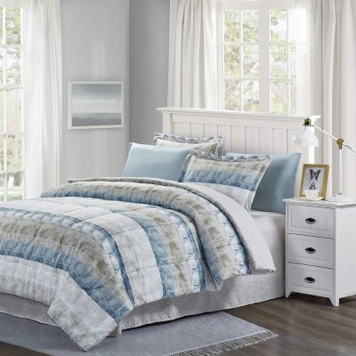 راون اند جراي طقم سرير في شنطة من رافايل، مقاس كوين، ستيل