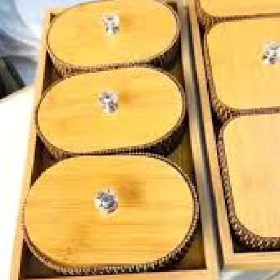 ندوق توابل خشبي مزخرف يدويا من خشب الورد من ساوي / برطمانات / وعاء / وعاء / هاندي مع غطاء للمطبخ / المنزل DOLLAR FOR IMPORT كودB09MJ53L9N