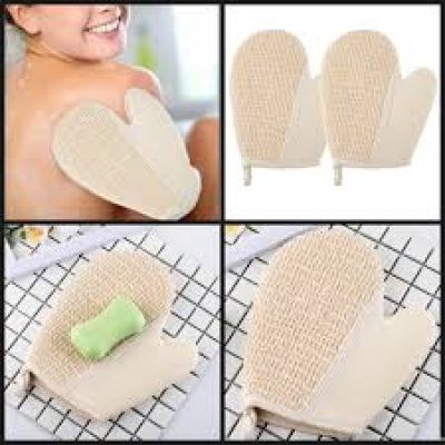 يكو اند مقشر طبيعي للاستحمام والمنتجعات الصحية - قفاز مزدوج الجوانب من السيزال والقطن - قفاز تقشير عميق (1) DOLLAR FOR IMPORT كود B08WKMHTGH