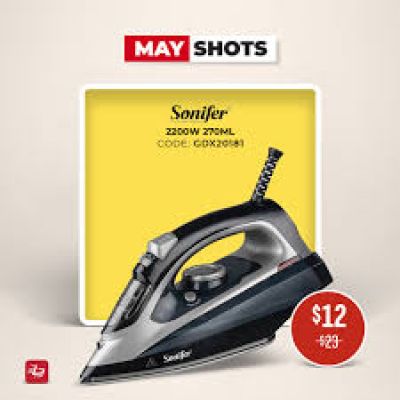  مكواة بخار كهربائية سونيفر، 2200 واط، 270 مل، Sf-9064 كود   B0DDL3MJ5L   DOLLAR FOR IMPORT