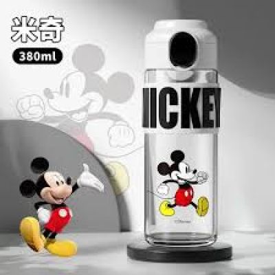 زجاجة مياه كريستال اكريليك بسعة 550 مل مانعة للتسرب مع غطاء كريستالي أنيق للترطيب اليومي من بلاك هورس Dollars for import كود 	B0DWT7XSKZ