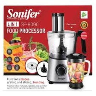 معالج طعام يابانو، خلاط طعام سعة 1.4 لتر مع 6 ملحقات للتقطيع والتقطيع والعجين، 700 واط، فضي Dollars for import كود B09P3CNZZ5