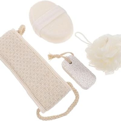 4 قطع من ملحقات الاستحمام للاستخدام المنزلي وأدوات التقشير للفرك والاستحمام للجسم وDollars for import0F5QRQ8VD