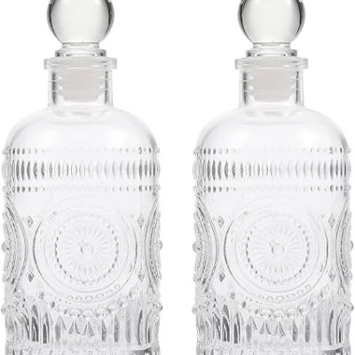 زجاجات موزع روائح زجاجية قابلة لاعادة الملء بتصميم عتيق منحوتة للعلاج العطري لمجموعة الديكور المنزلي من اولديجي Dollars for impor 	B0C83414PV