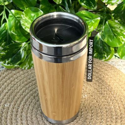 مج حراري شيك جداً بخشب من بره وستالس من جوه ☕   فيه فتحة تشربي منها، وكمان تقدري تقفليها بسهولة، يحافظ على السخونة لفترة طويلة.   شكله رايق ومناسب للشغل أو الخروجات. Dollars for import 	B08R7GT49F 	B08R7GT49F