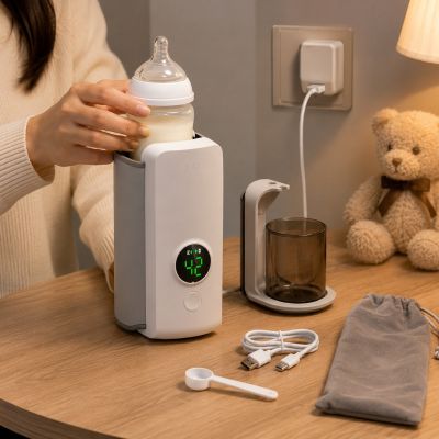 Portable Baby Bottle Warmer with Digital Display
