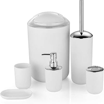 مجموعة اكسسوارات الحمام الانيقة من 6 قطع  Dollars for import 	B091F1JXX8