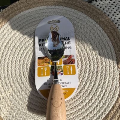 معلقة سمايل استانلس بإيد خشب   Dollars for impor