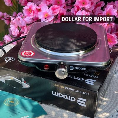 سخان كهربائي فردي من Dream 🔥   موديل DR-10201 – عين واحدة 1000 وات   مناسب جداً للطلبة أو للمشاوير أو للمطابخ الصغيرة، عملي وسريع وبيسخن الأكل أو يطبخ بكل سهولة.   كمان بييجي معاه ضمان Dollars for import.