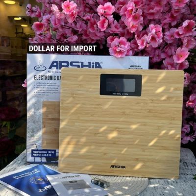 ميزان أشخاص من أرشيا 🌿   شكل خشب أنيق، بيشيل لحد 180 كيلو، ديچيتال ودقيق جداً، ومعاه ضمان ✅  Dollars for import