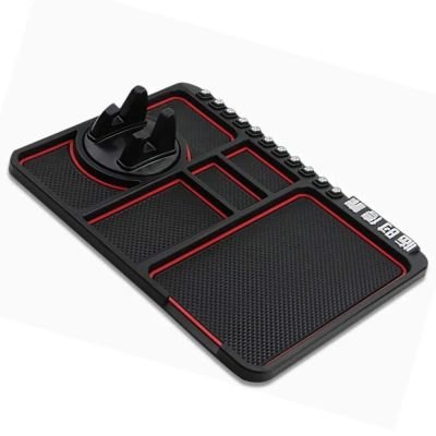 📱 قاعدة تثبيت للجوال مضادة للانزلاق – لون أحمر  