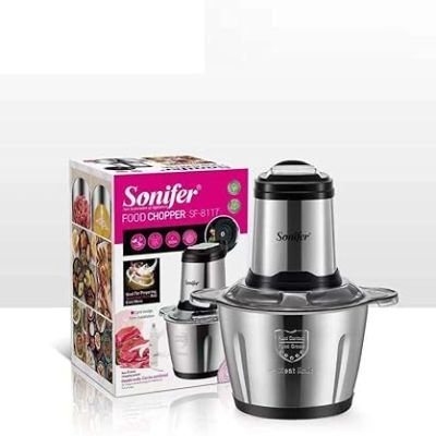 مفرمة طعام SF-8117 من الفولاذ المقاوم للصدأ بقدرة 500 وات، سعة 2.5 لتر من سونيفر Dollars for import B0F54Q8STZ