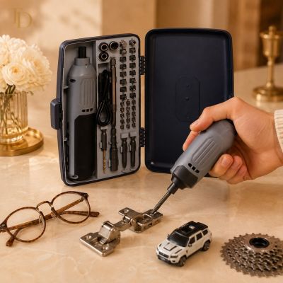 Electric Screwdriver Set with Multiple Bits